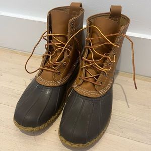 MENS TAN/BROWN ORIGINAL LL BEAN BOOT 8” EXCELLENT CONDITION